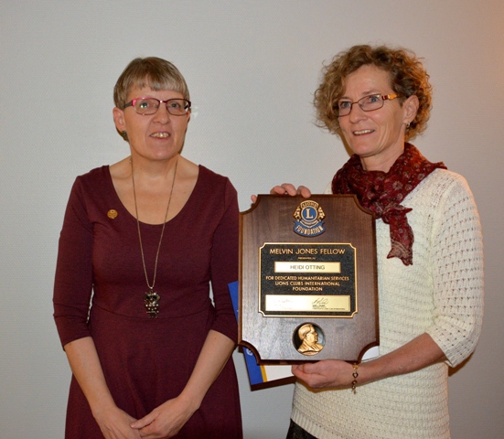 Melvin Jones Fellowship til Heidi Otting